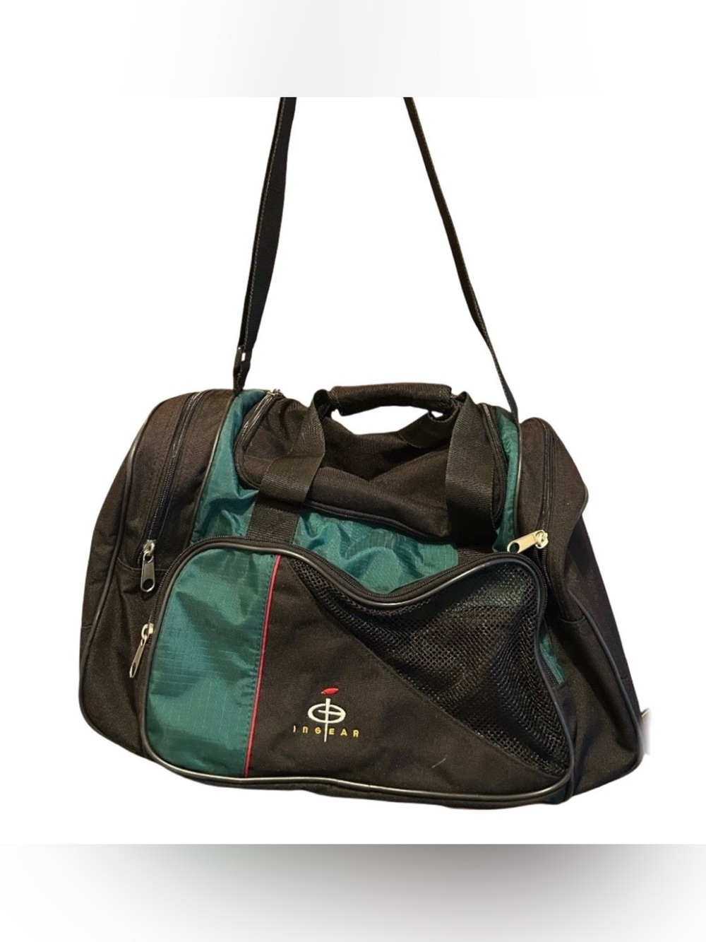 Vintage InGear Duffel Gym Travel Bag Large Compartment Side Pockets Multi Strap